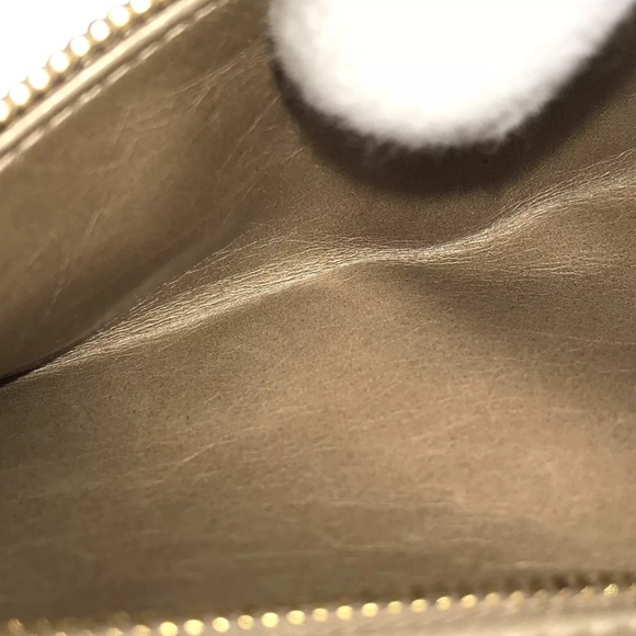 MIU MIU Wallet Long Wallet Matelasse Round Zipper Beige Leather - Picture 11 of 14